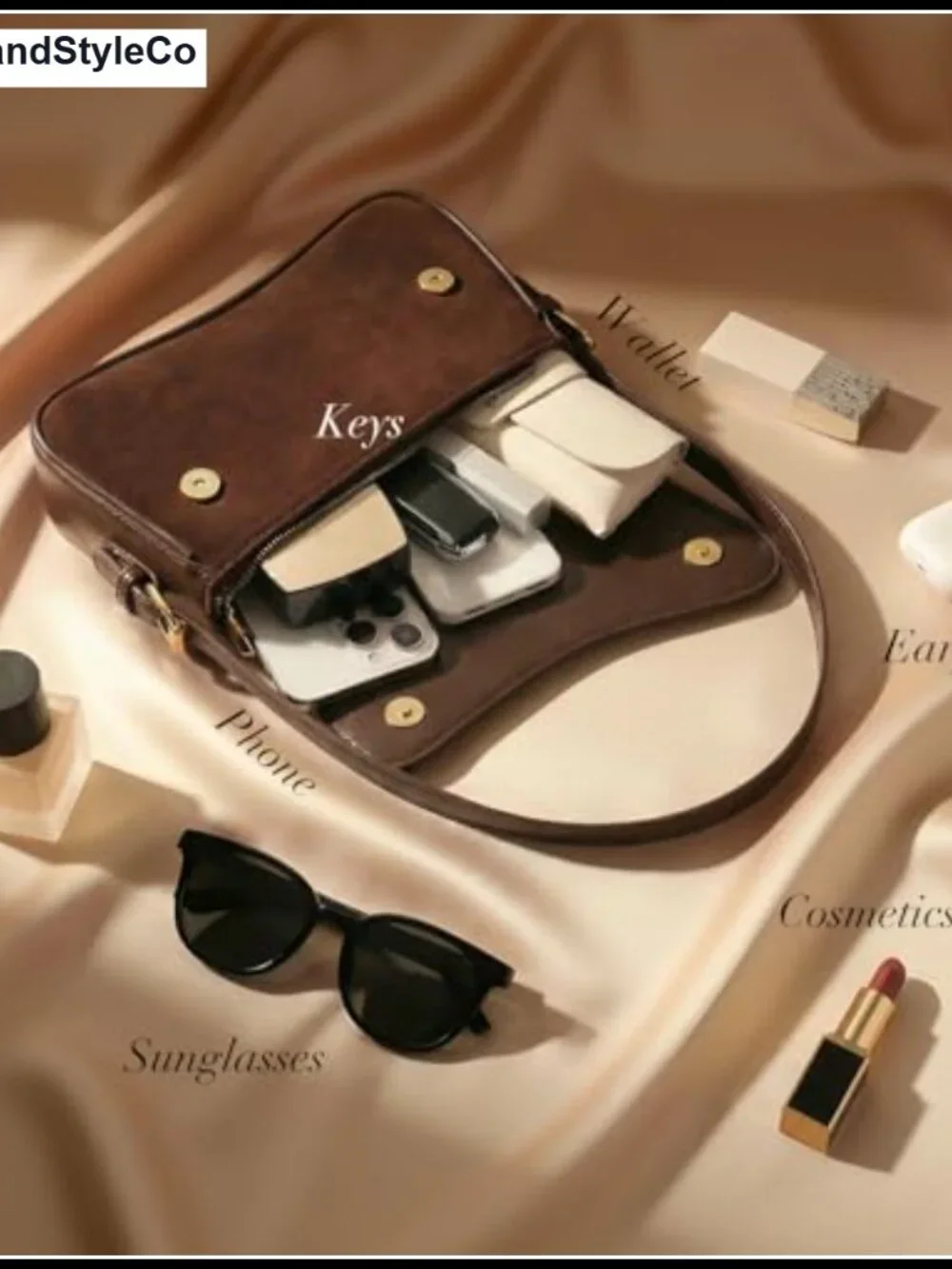 Suede Mini Hobo Shoulder Bag Women's Purse Crossbody